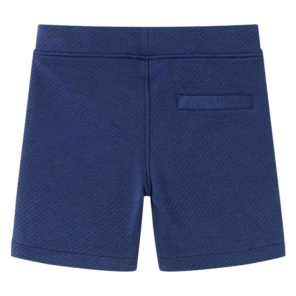 Calções de criança com cordão azul-escuro 92