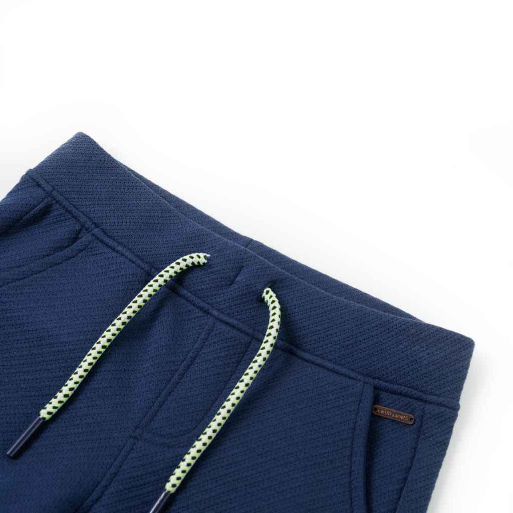 Calções de criança com cordão azul-escuro 92