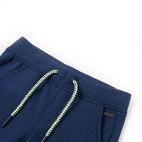 Calções de criança com cordão azul-escuro 92
