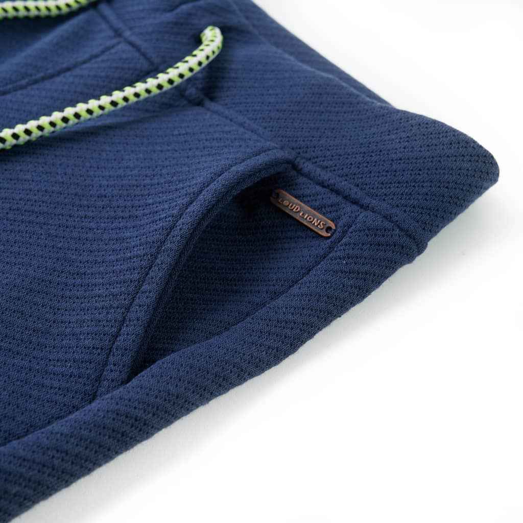 Calções de criança com cordão azul-escuro 92