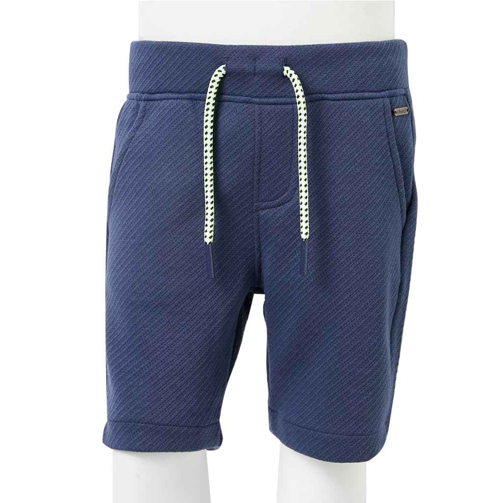 Calções de criança com cordão azul-escuro 92