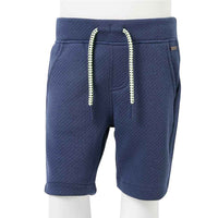 Calções de criança com cordão azul-escuro 92