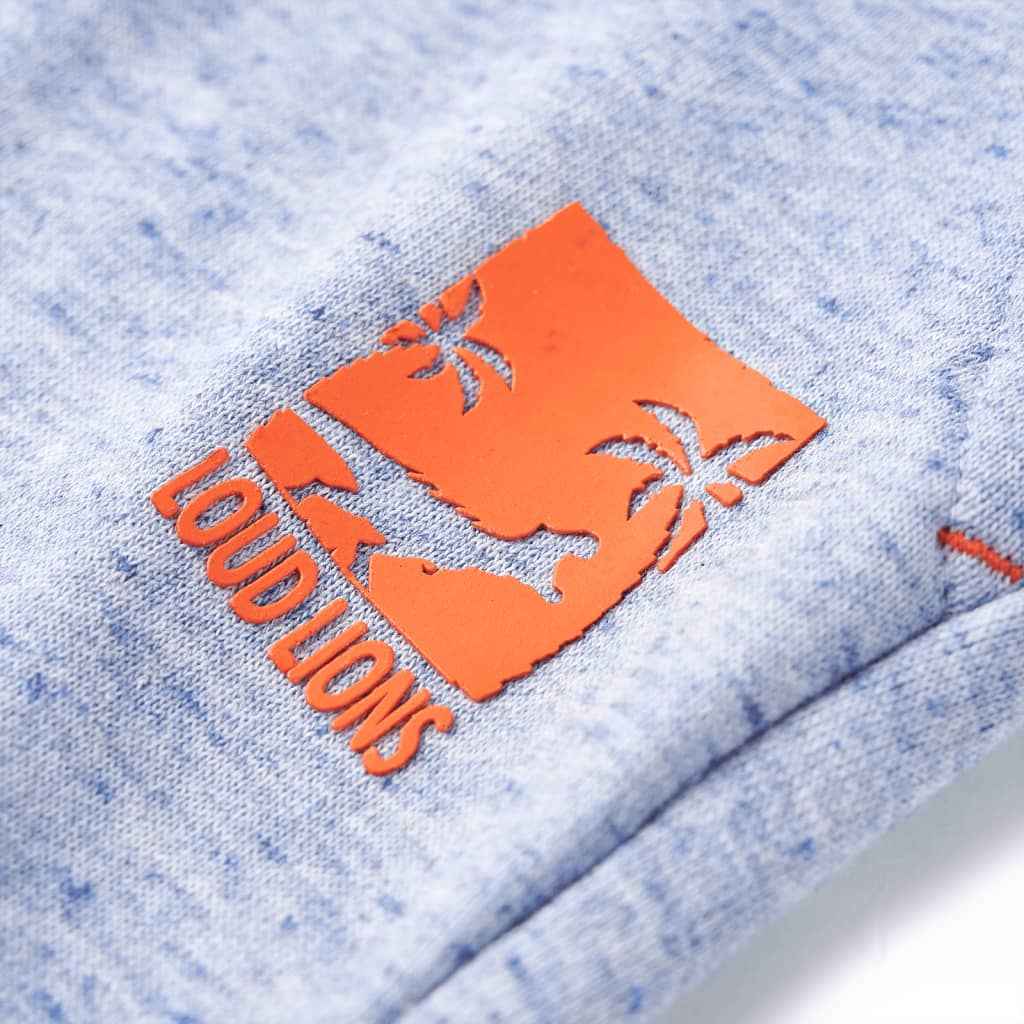 Calções de criança com cordão azul mesclado 92