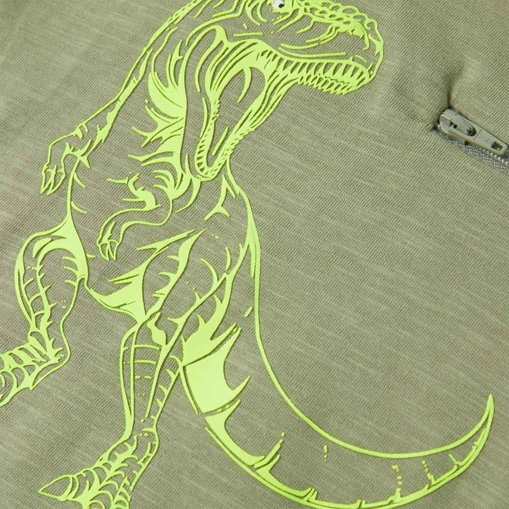 T-shirt manga curta para criança caqui-claro 92