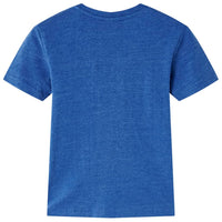 T-shirt para criança azul-escuro mesclado 116