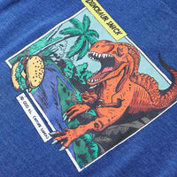 T-shirt para criança azul-escuro mesclado 92
