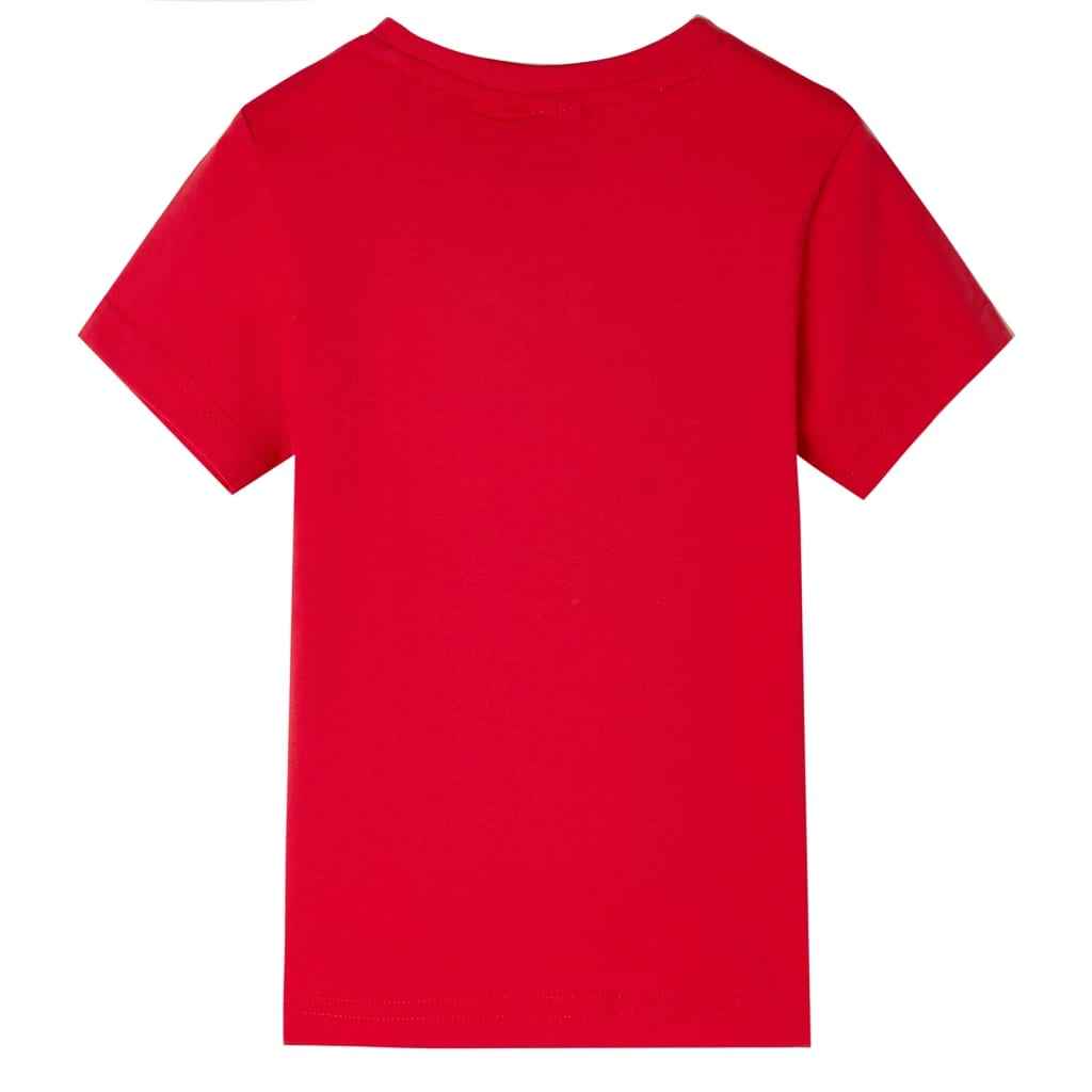 T-shirt para criança vermelho 92