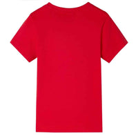 T-shirt para criança vermelho 92
