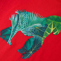 T-shirt para criança vermelho 92