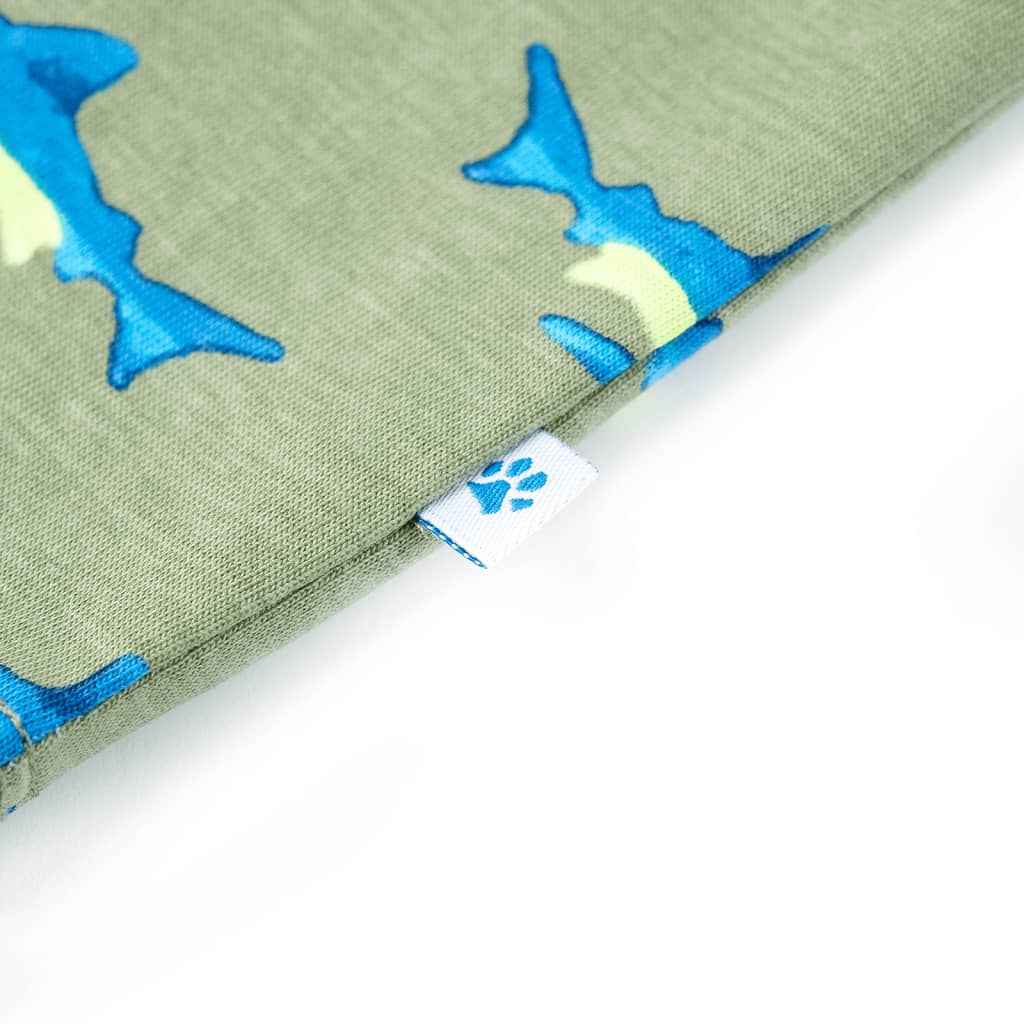 T-shirt de criança cor caqui-claro 92