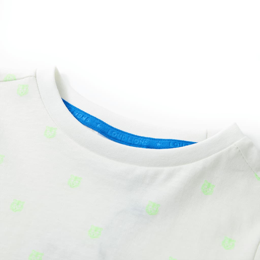 T-shirt infantil cor cru 92