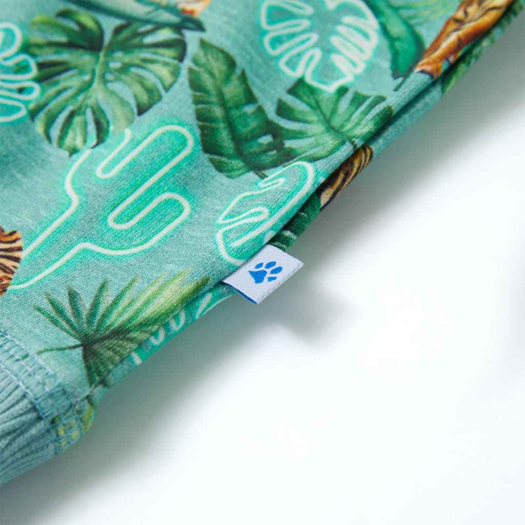 Sweatshirt para criança verde-claro mesclado 92