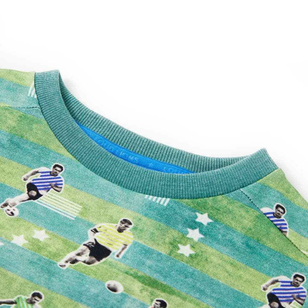 Sweatshirt para criança verde-claro mesclado 92