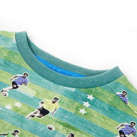 Sweatshirt para criança verde-claro mesclado 92