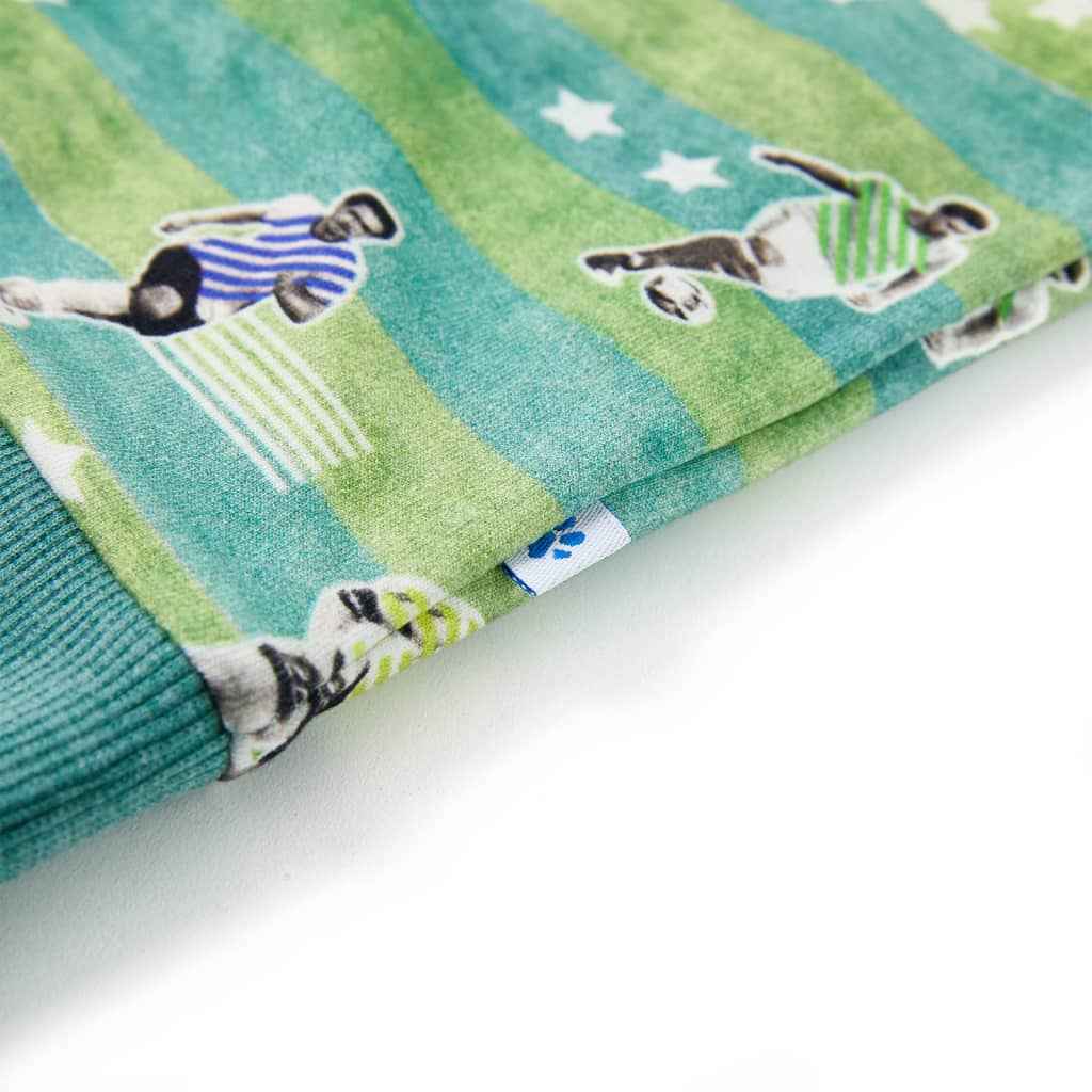 Sweatshirt para criança verde-claro mesclado 92