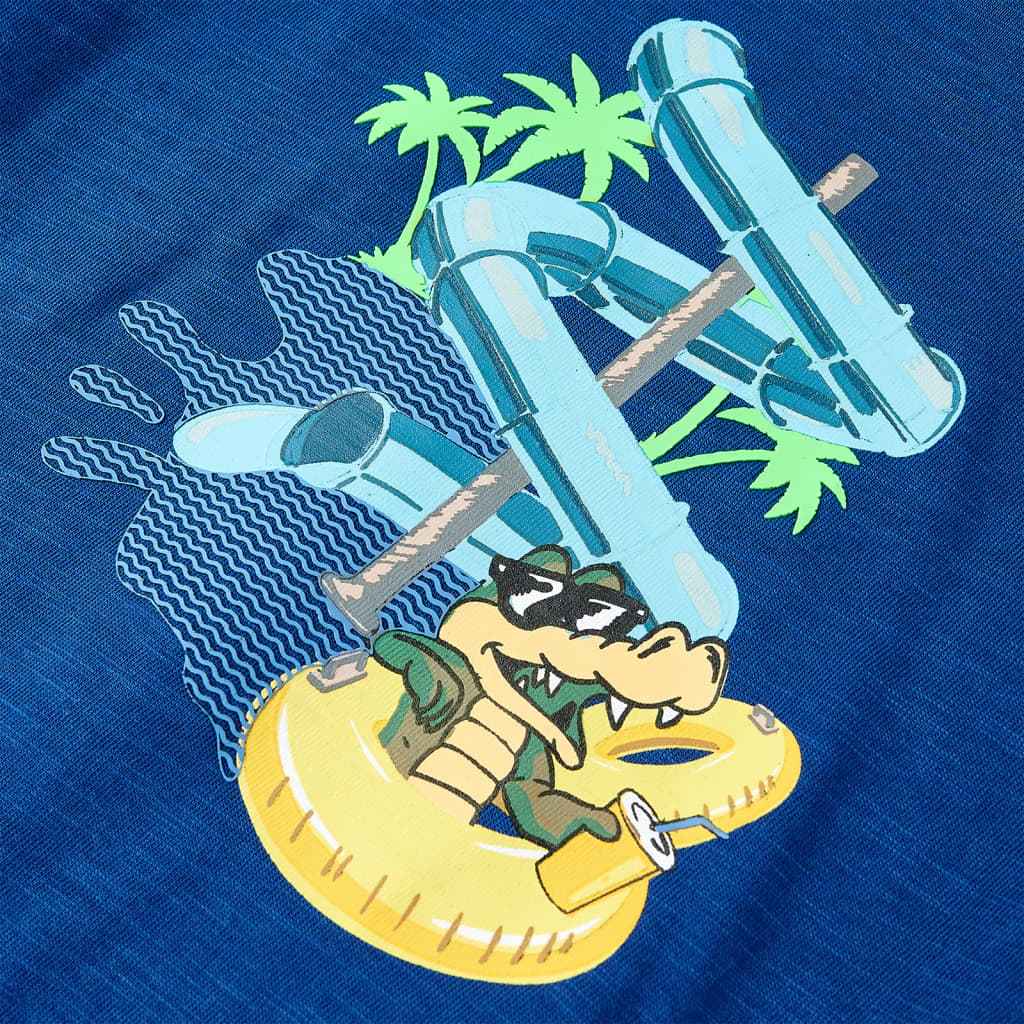 T-shirt para criança azul-escuro 92