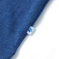 T-shirt de manga cava criança azul-escuro mesclado 92