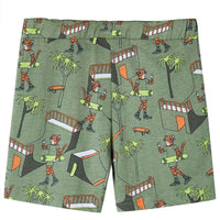 Pijama de manga curta para criança caqui-claro 92