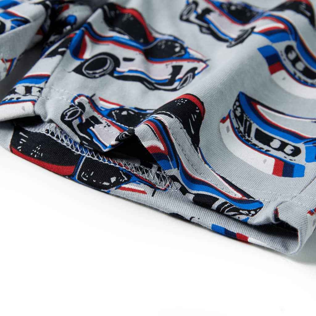 Pijama de manga curta para criança cinzento 92
