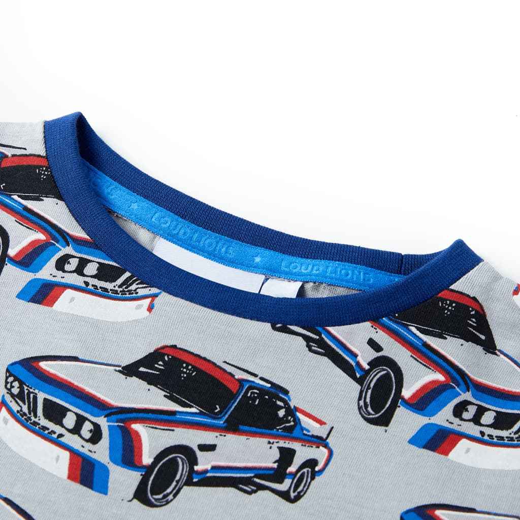 Pijama de manga curta para criança cinzento 92