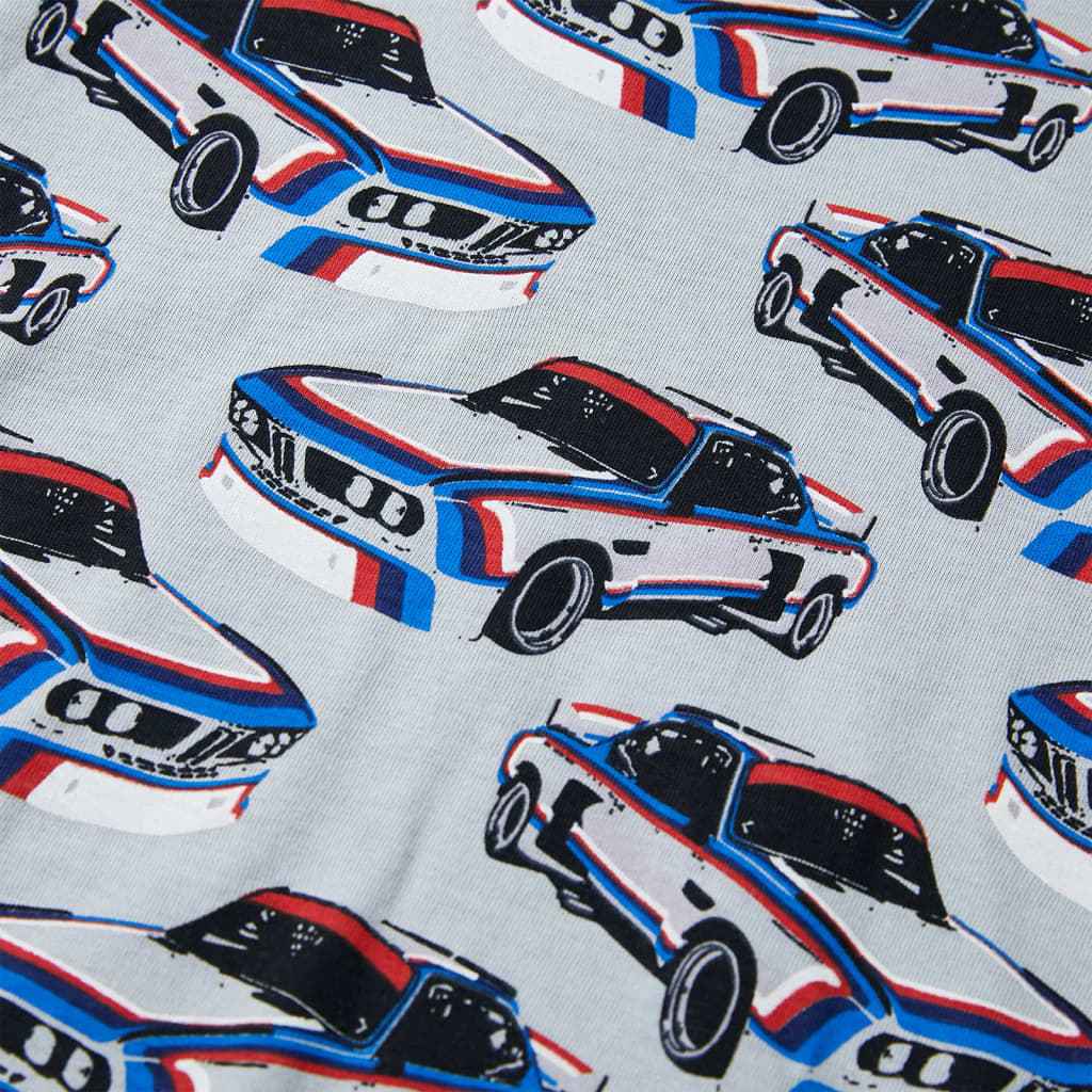 Pijama de manga curta para criança cinzento 92