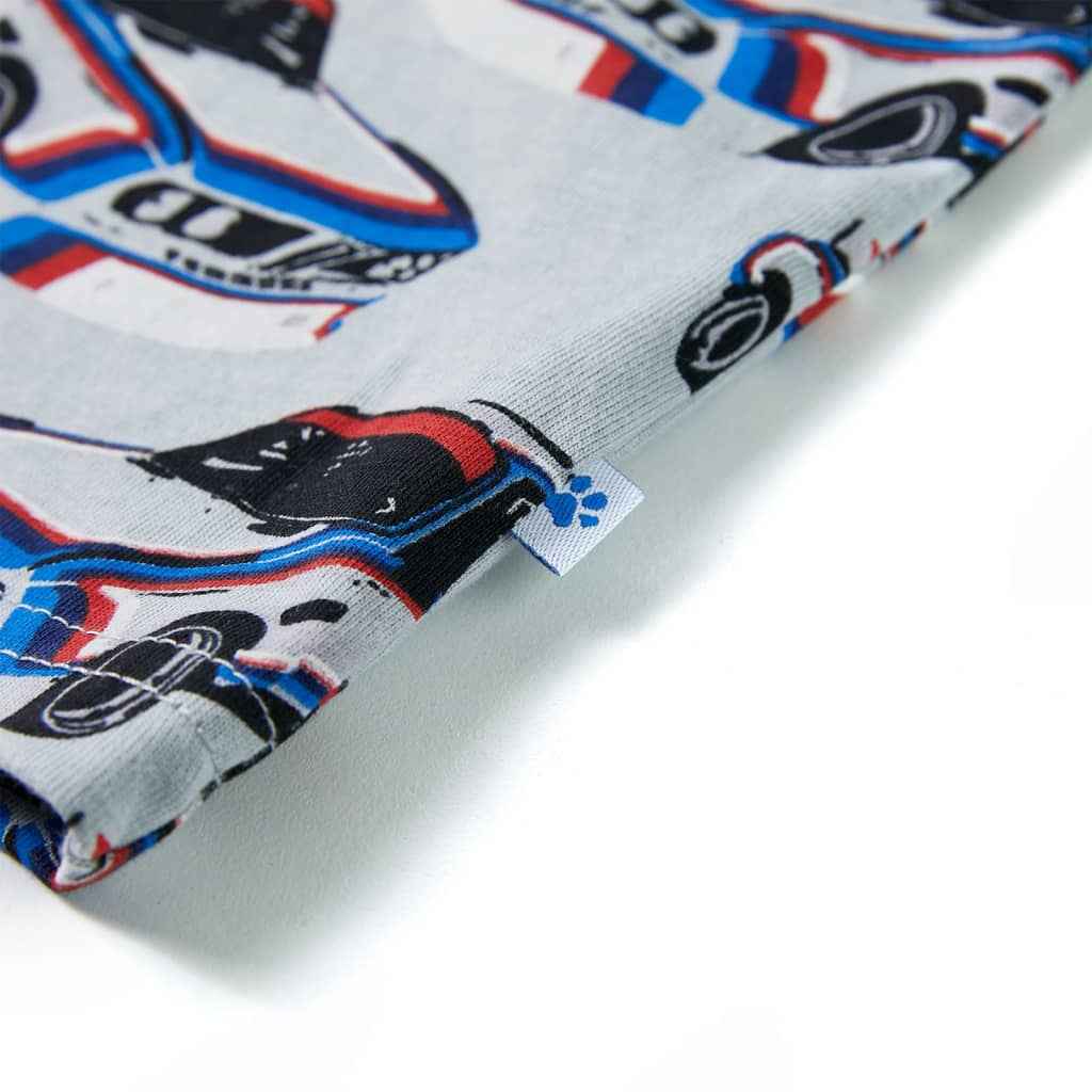 Pijama de manga curta para criança cinzento 92