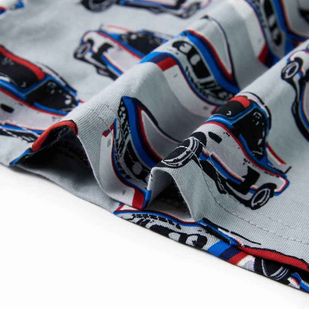 Pijama de manga curta para criança cinzento 92