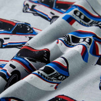 Pijama de manga curta para criança cinzento 92