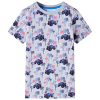 T-shirt infantil cinzento mesclado 92