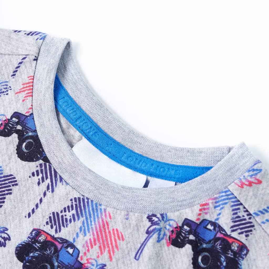 T-shirt infantil cinzento mesclado 92