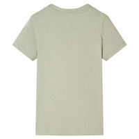 T-shirt infantil caqui-claro 92