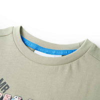 T-shirt infantil caqui-claro 92
