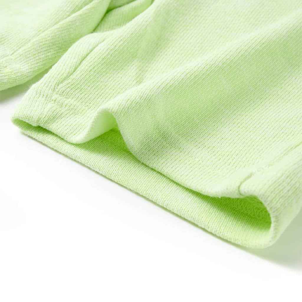 Calções de criança com cordão amarelo néon 92