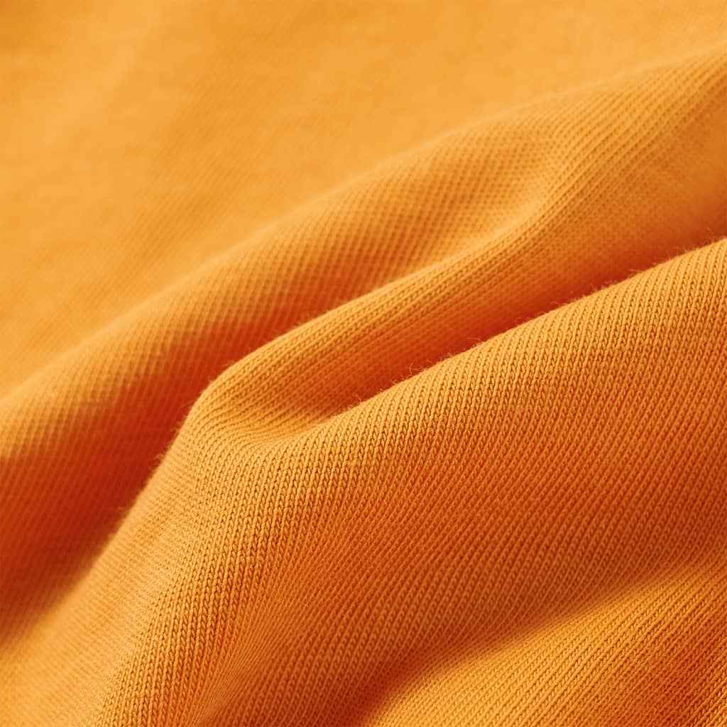 T-shirt de manga comprida para criança cor ocre 92