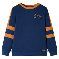 Sweatshirt para criança azul-índigo 104