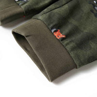 Pijama de manga comprida para criança cor caqui 92