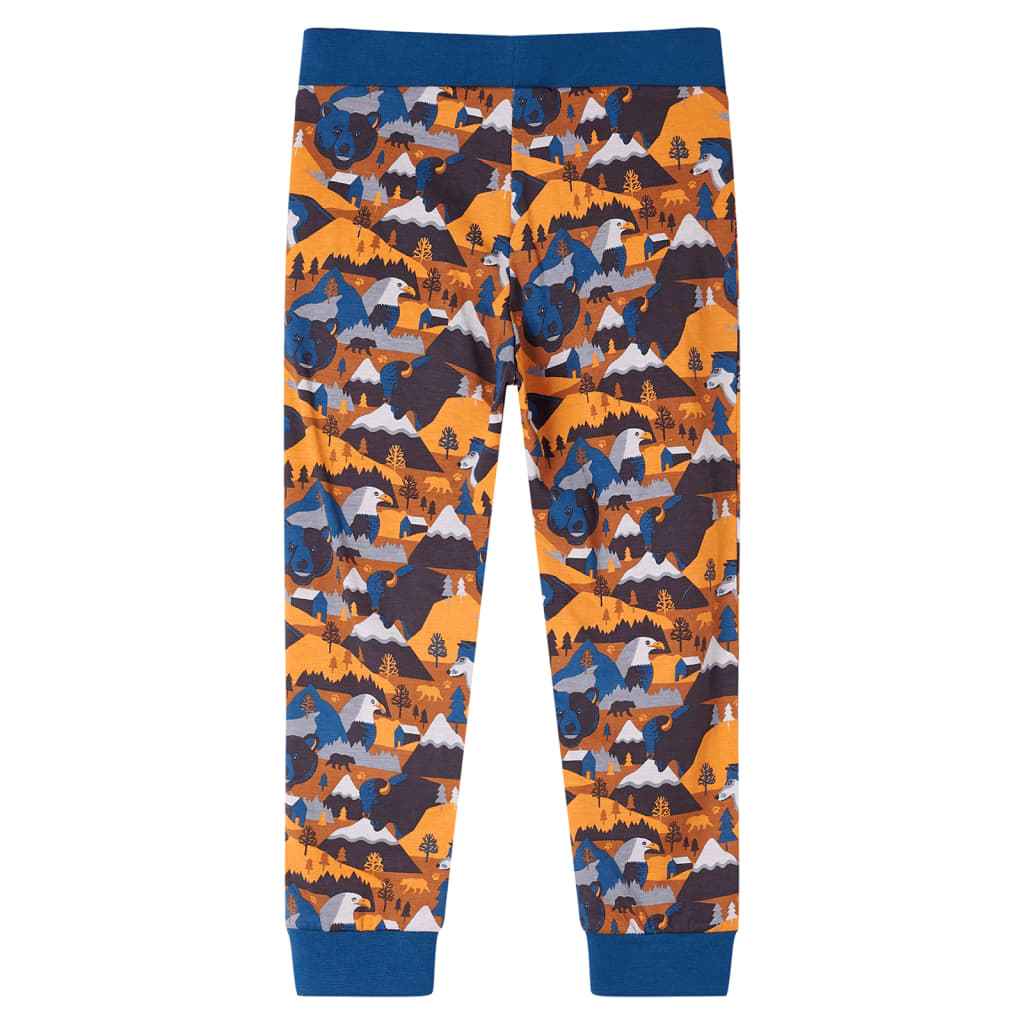 Pijama de manga comprida para criança conhaque 92