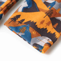 Pijama de manga comprida para criança conhaque 92