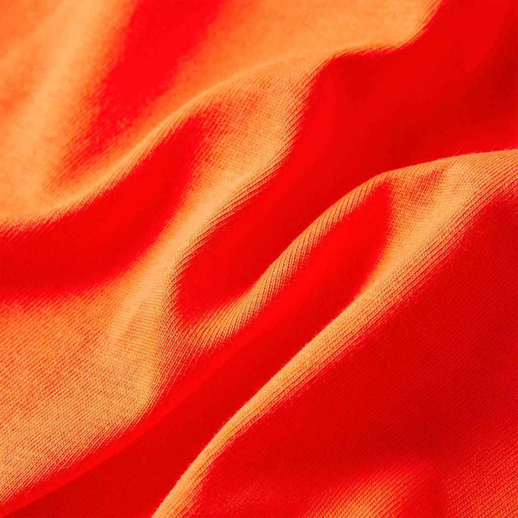 T-shirt de manga comprida para criança laranja brilhante 92