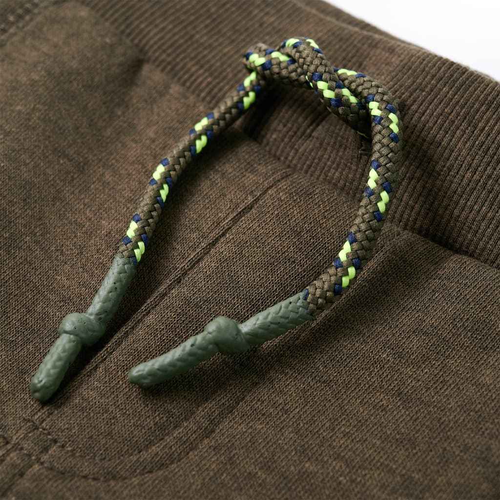 Calças de fato de treino para criança caqui mesclado 92