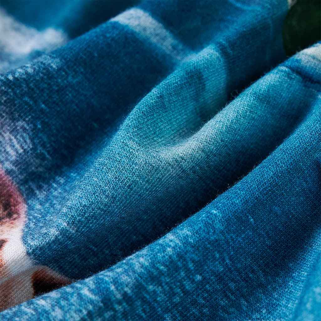 T-shirt de manga comprida para criança azul-marinho 92