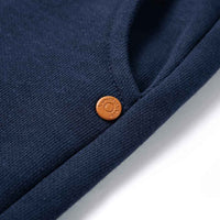 Calças de fato de treino para criança azul-marinho mesclado 92