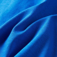T-shirt de manga comprida para criança azul-cobalto 92