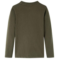 T-shirt de manga comprida para criança caqui 92