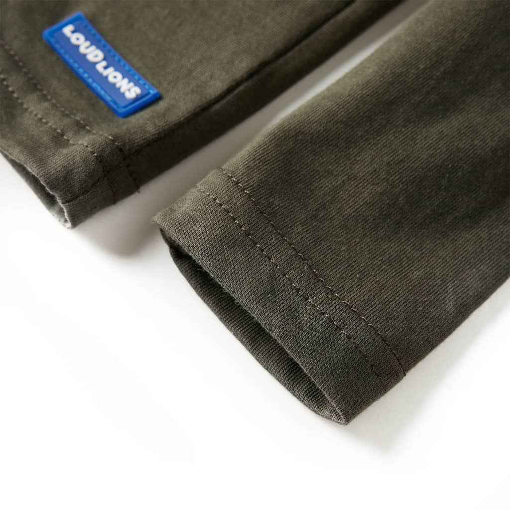 T-shirt de manga comprida para criança caqui 92