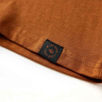 T-shirt de manga comprida para criança cor conhaque 92