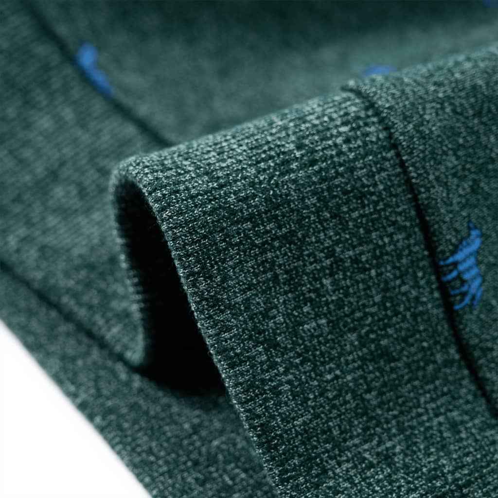 Sweatshirt para criança verde-escuro mesclado 92