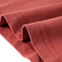 T-shirt de manga comprida para criança cor henna 92