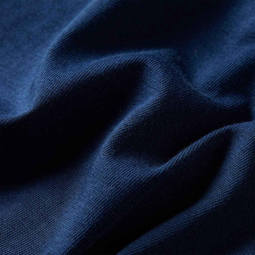 T-shirt de manga comprida para criança azul-marinho 92