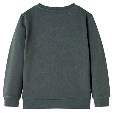 Sweatshirt para criança cor caqui-escuro 140